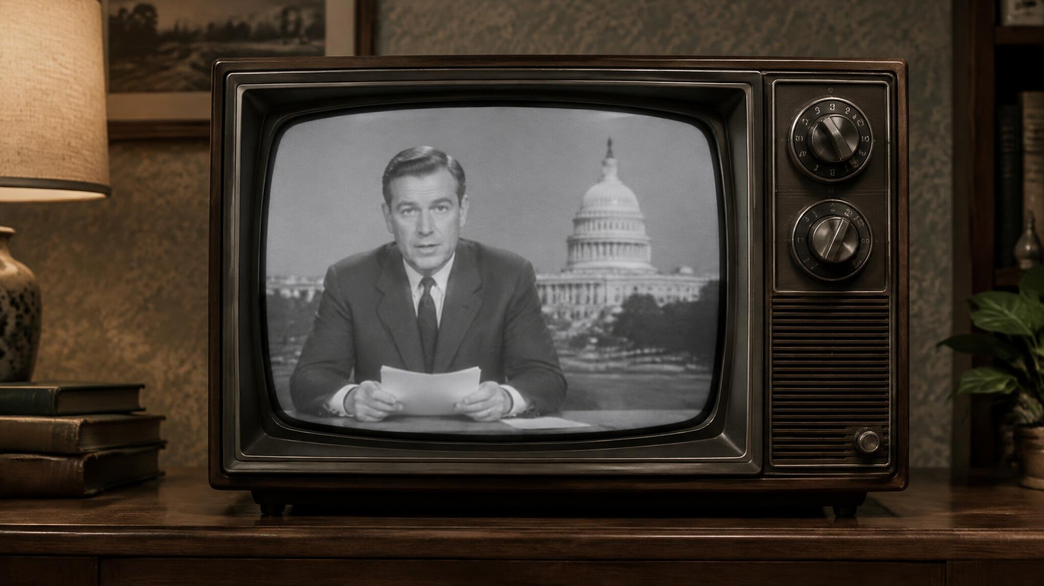 vintage television set