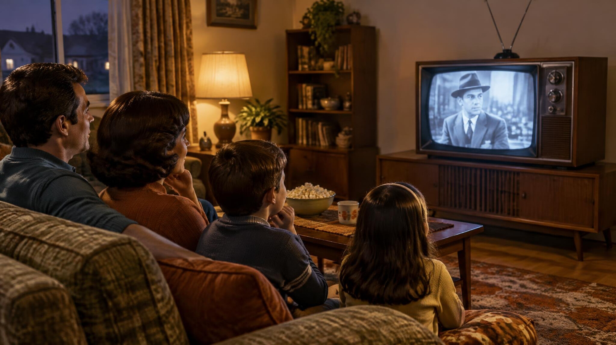 tv audience watching