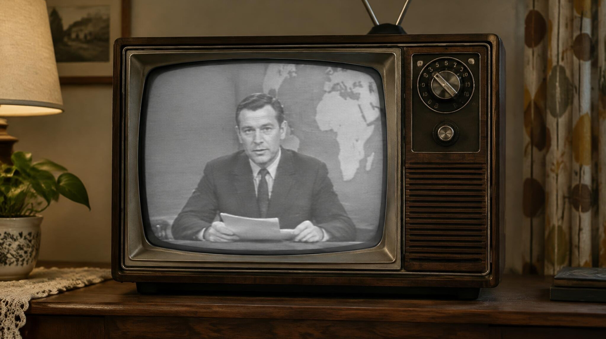 vintage television set