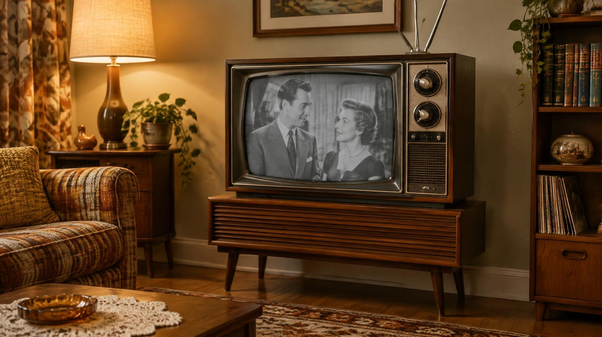 vintage television set