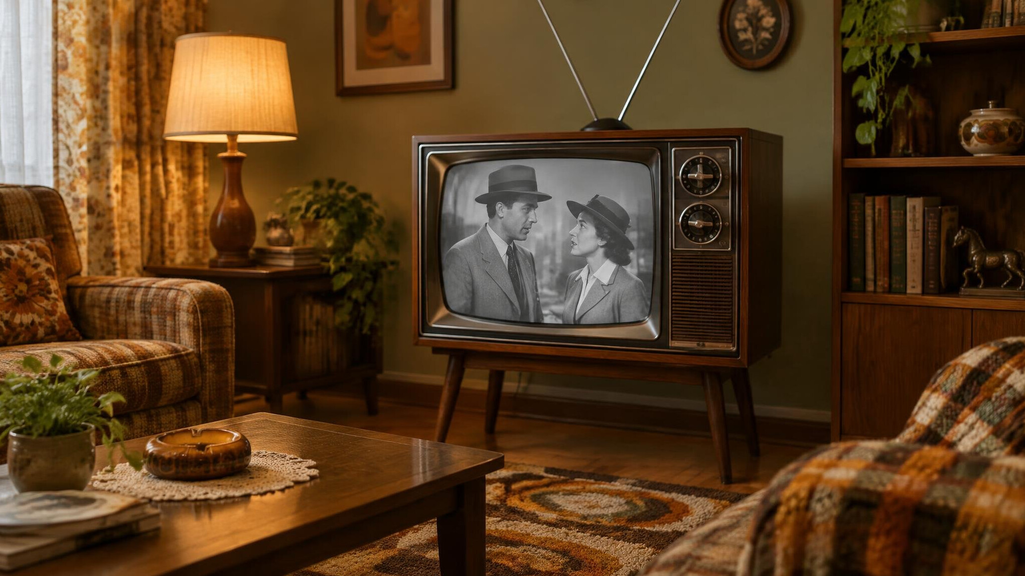 vintage television set