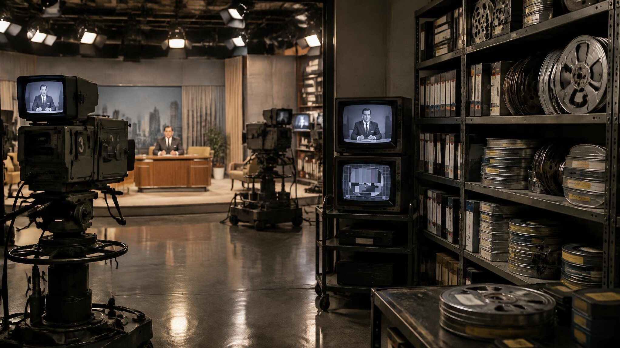 old television studio