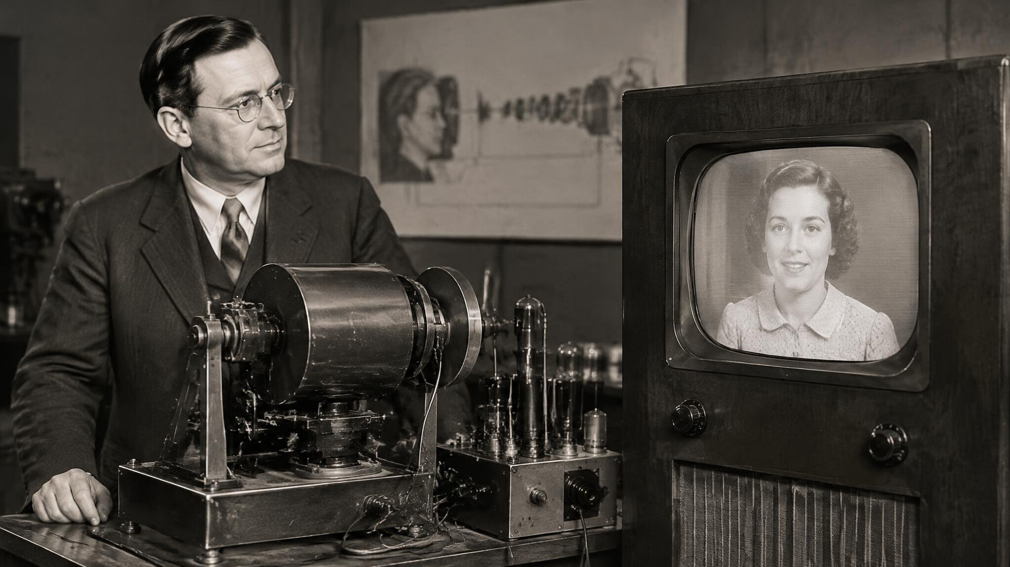 vintage television broadcast
