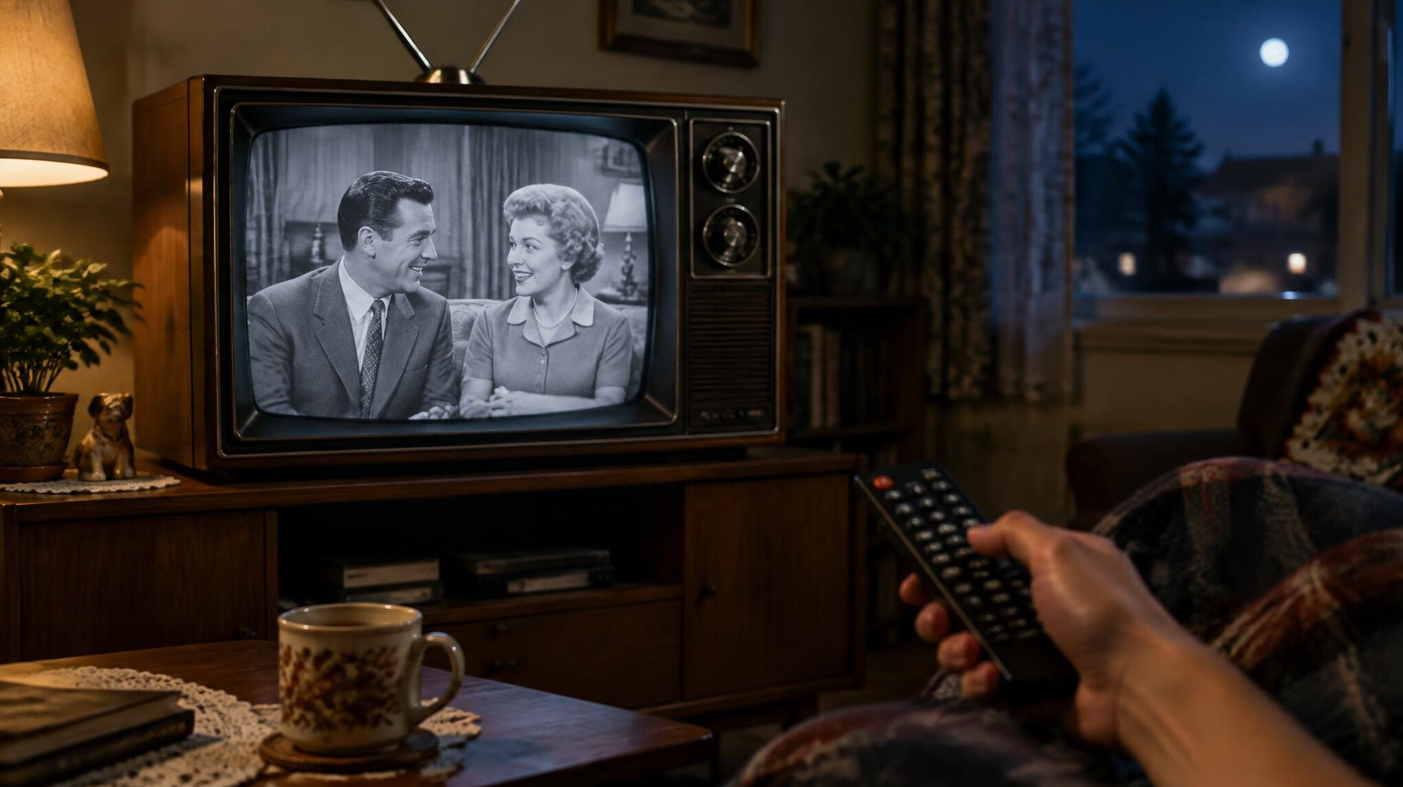 old television set
