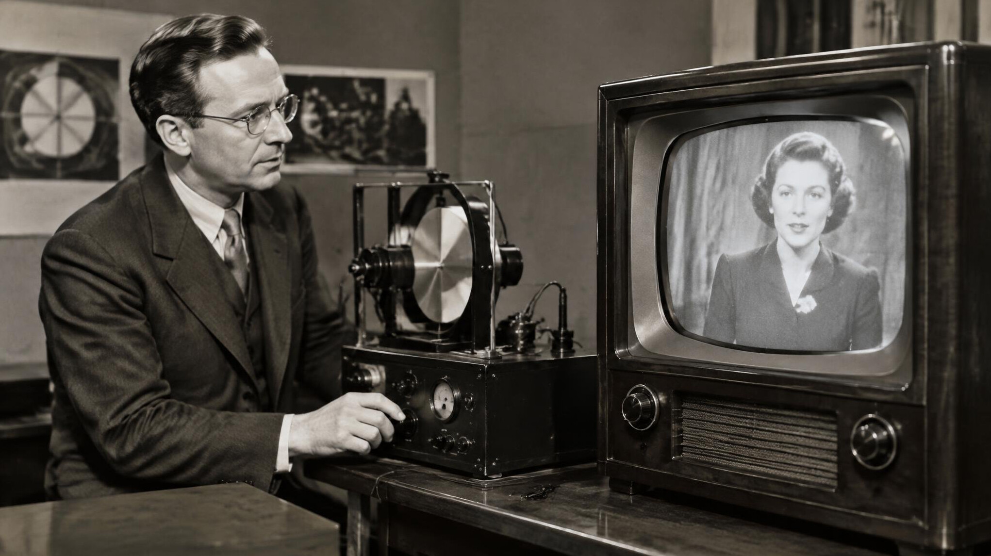 vintage television broadcast